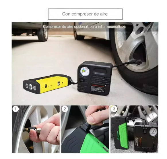 Set Partidor Auto Cargador Baterias